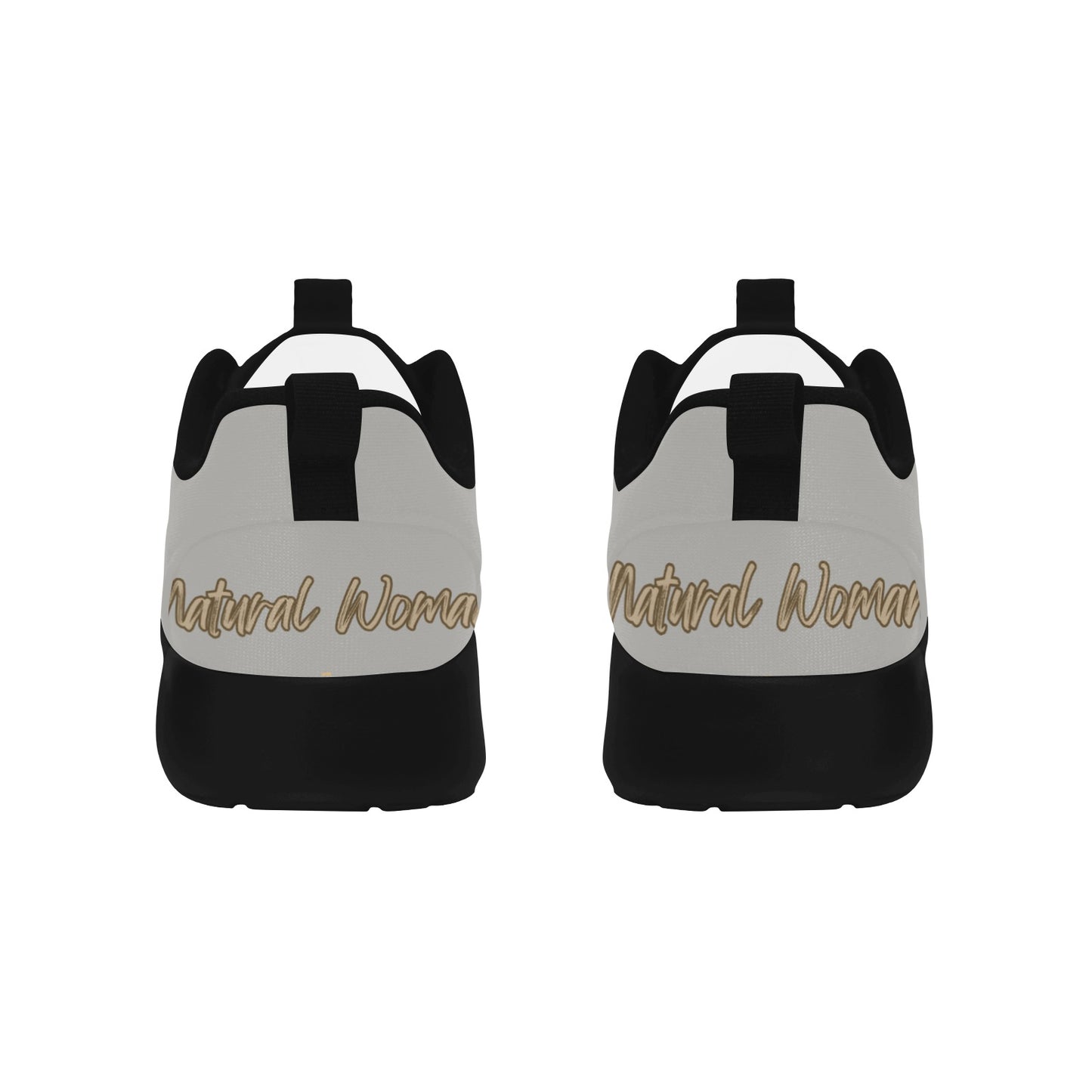 Natural Woman AFRO (BL) GRAY w/ Black Sole Sneakers
