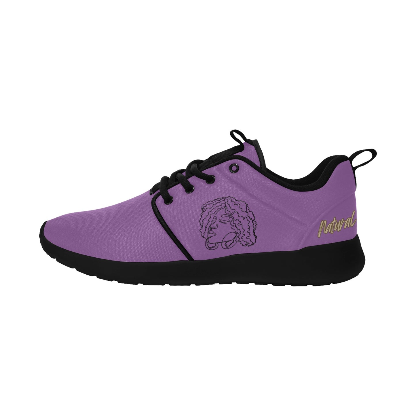 Natural Woman NATURALLY ME (BL) PURPLE w/ Black Sole Sneakers