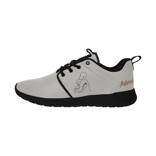 Natural Woman SAFE WITH MOMMA (BL) GRAY w/ Sole Sneakers