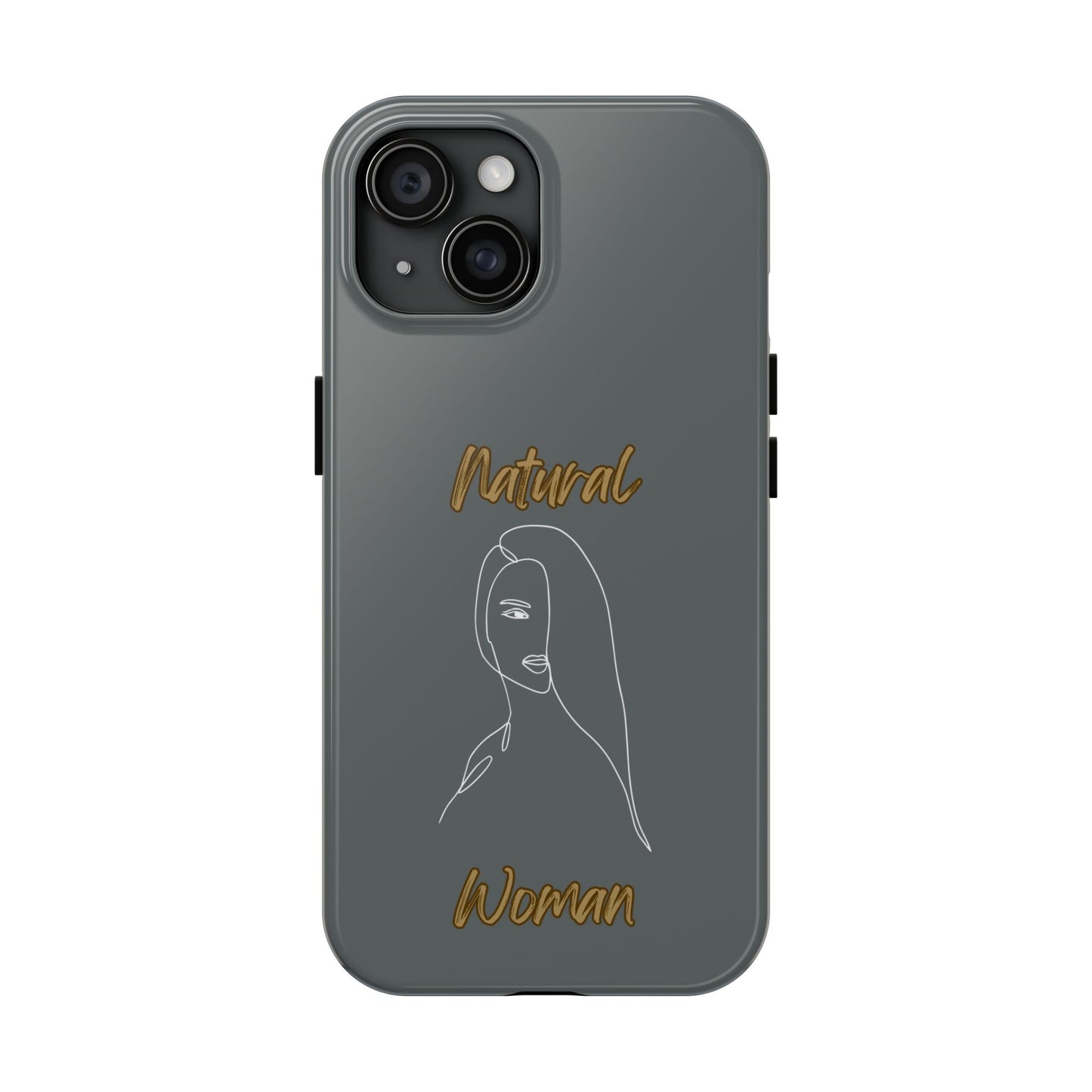 Natural Woman Covered Eye (WL)Tough Phone Cases DARK GREY