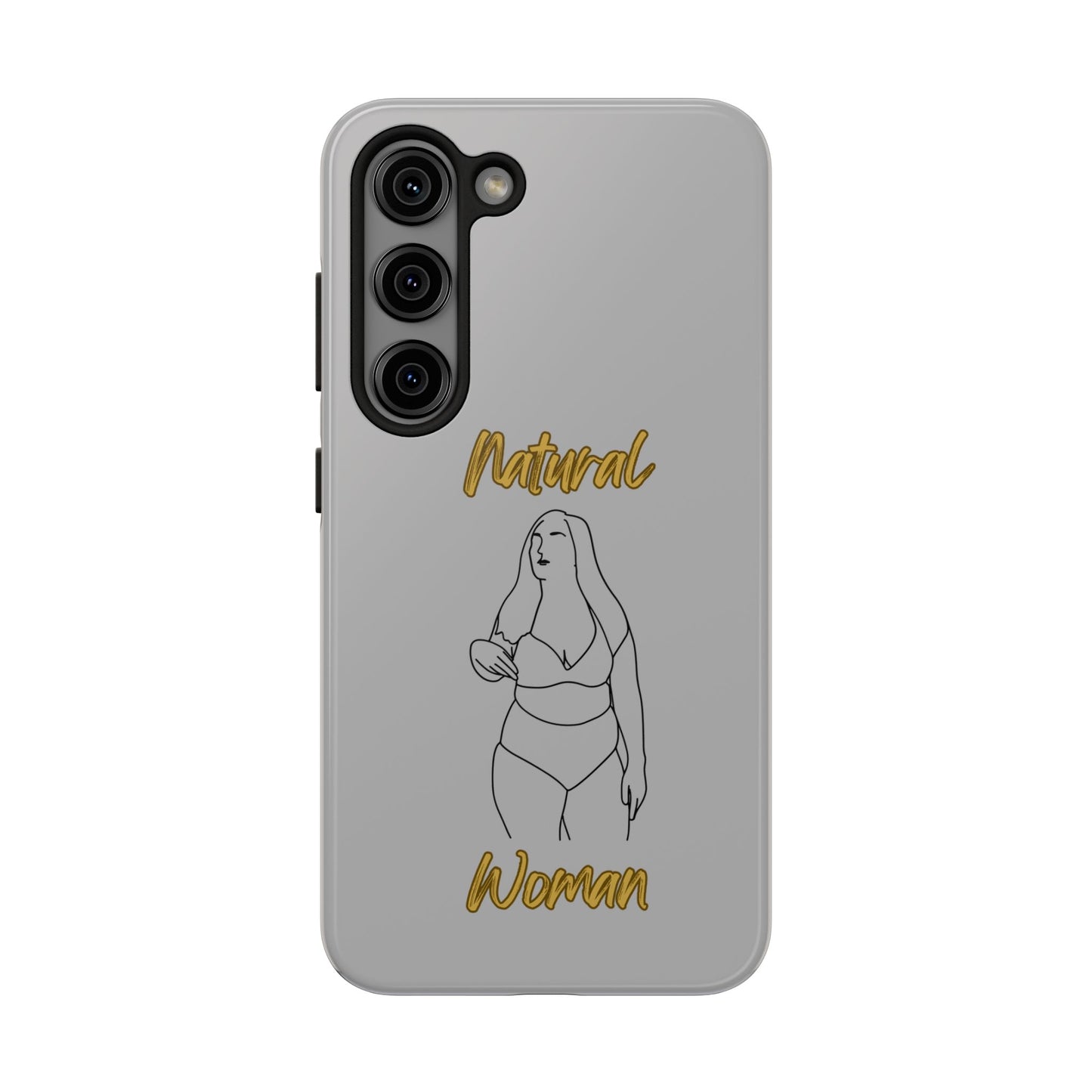Natural Woman Full Beauty (BL)Tough Phone Cases LIGHT GREY