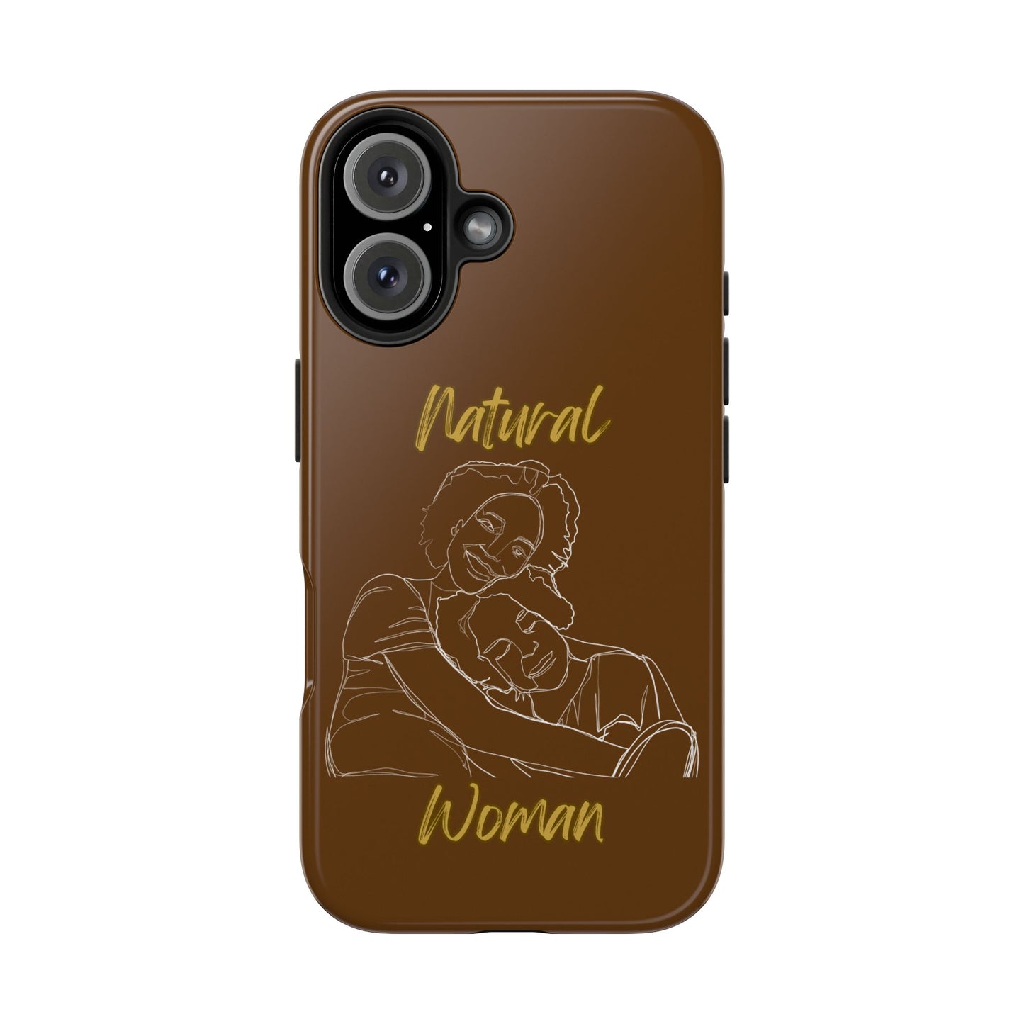 Natural Woman Loving Embrace (WL)Tough Phone Cases BROWN