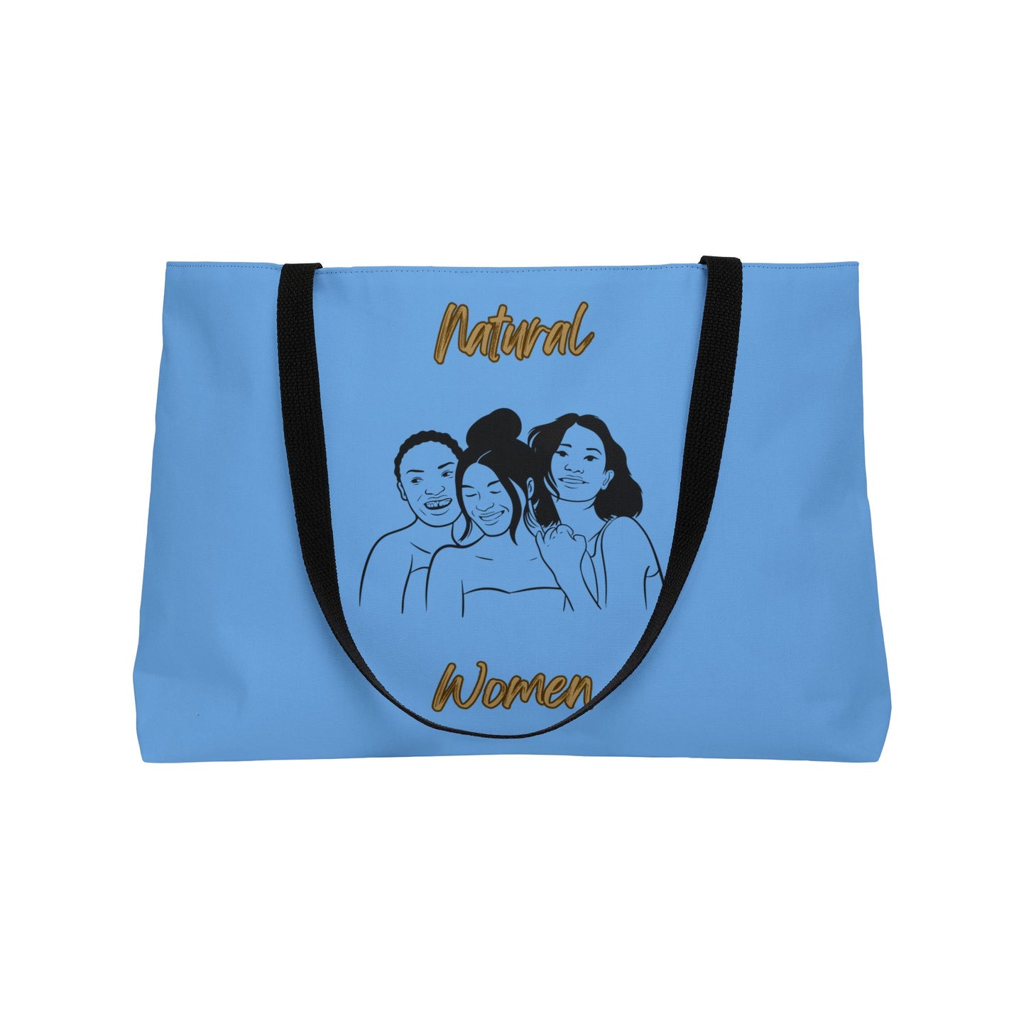 Natural Women Laughing Friends (BL) Weekender Tote Bag LIGHT BLUE