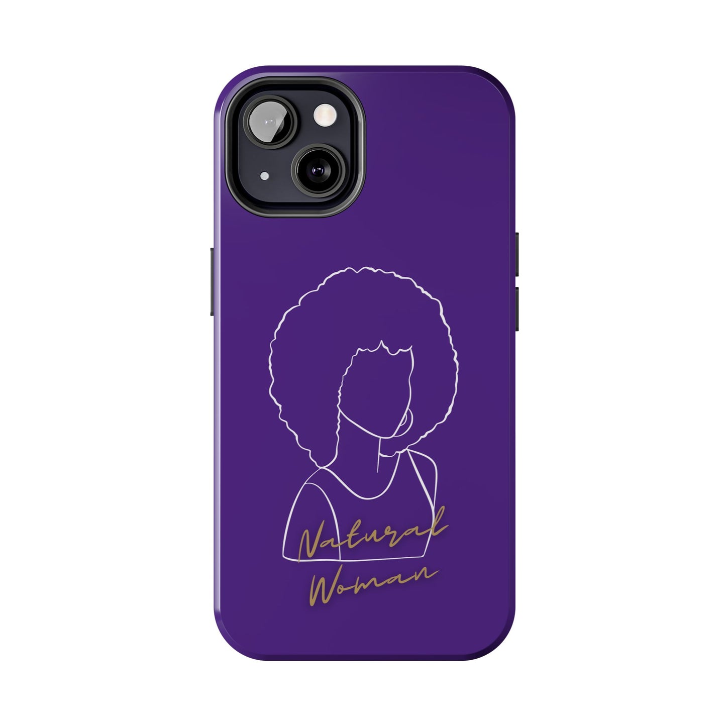 Natural Woman Afro (WL)Tough Phone Cases PURPLE