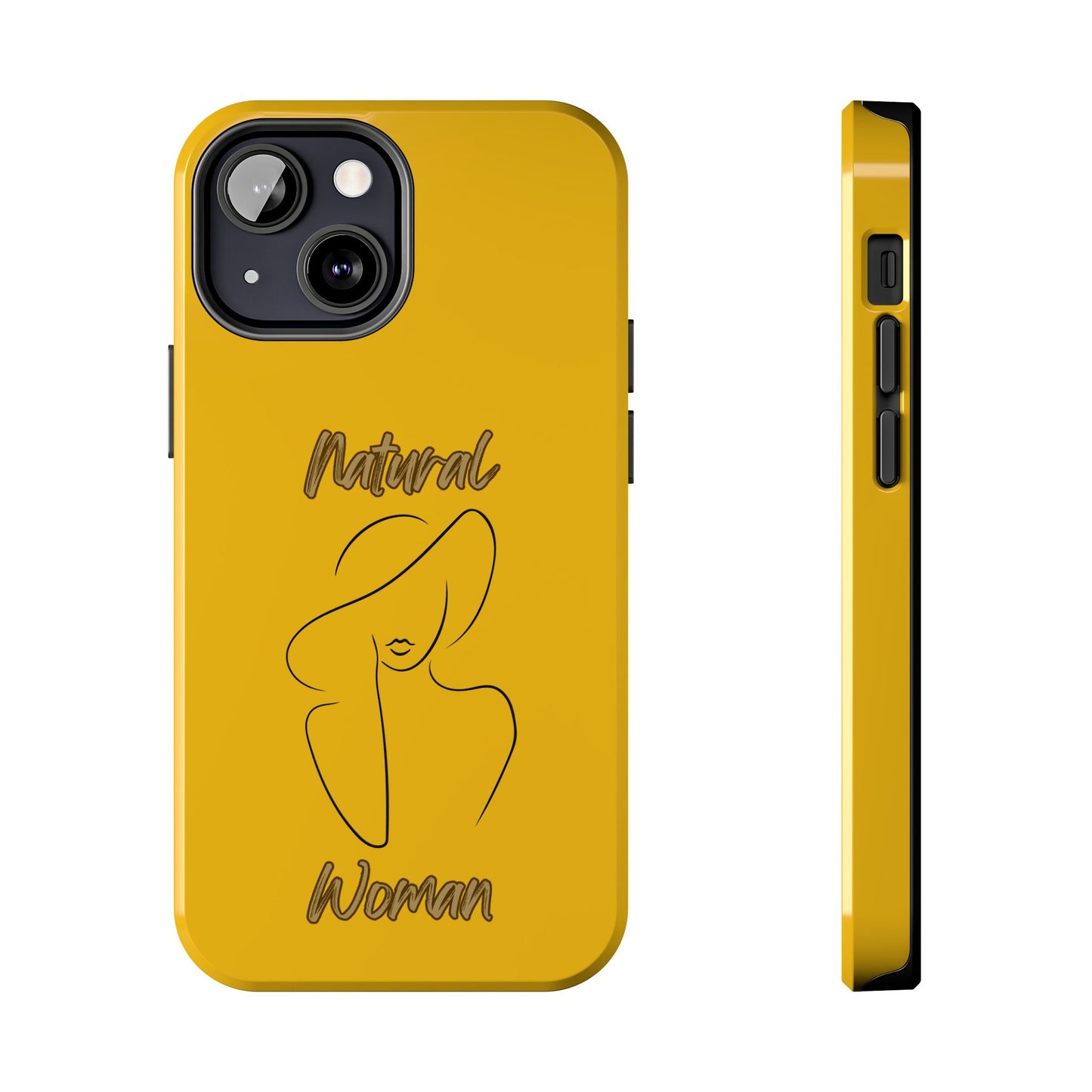 Natural Woman Sun Hat (BL) Tough Phone Cases YELLOW