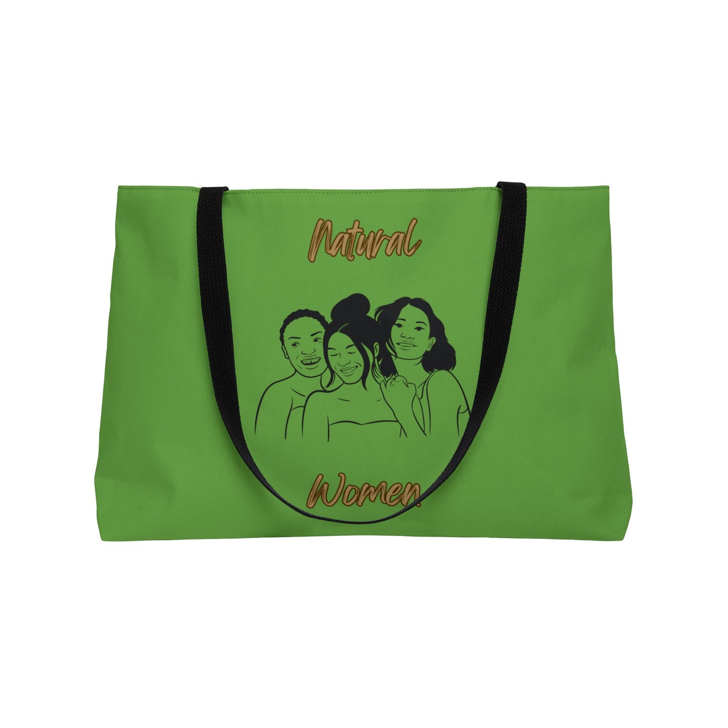 Natural Women Laughing Friends (BL) Weekender Tote Bag GREEN
