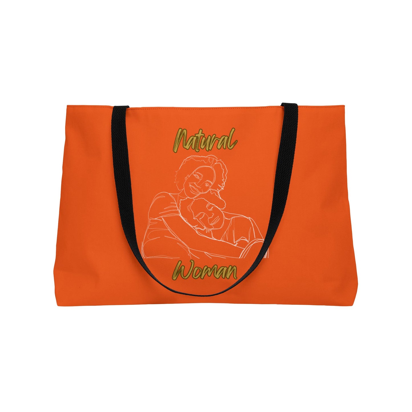 Natural Woman Loving Embrace (WL) Weekender Tote Bag ORANGE