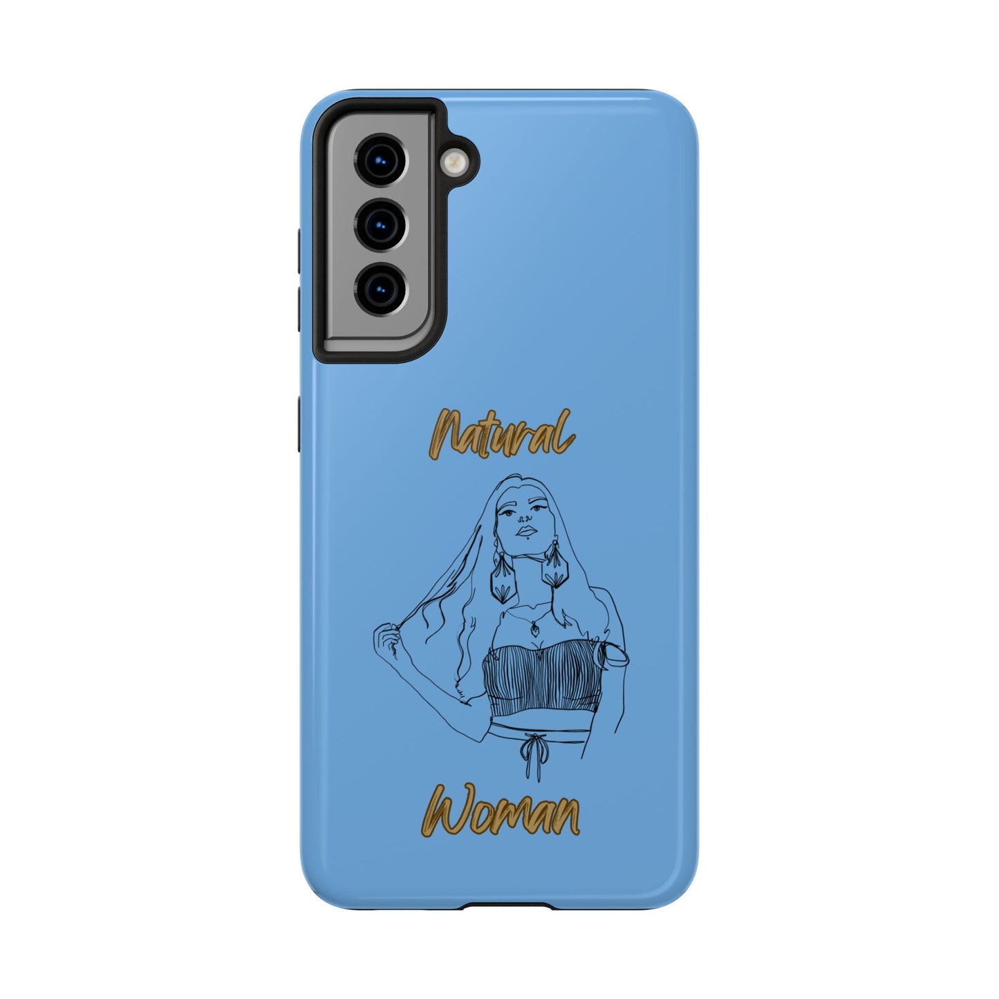 Natural Woman Thinking (BL)Tough Phone Cases LIGHT BLUE