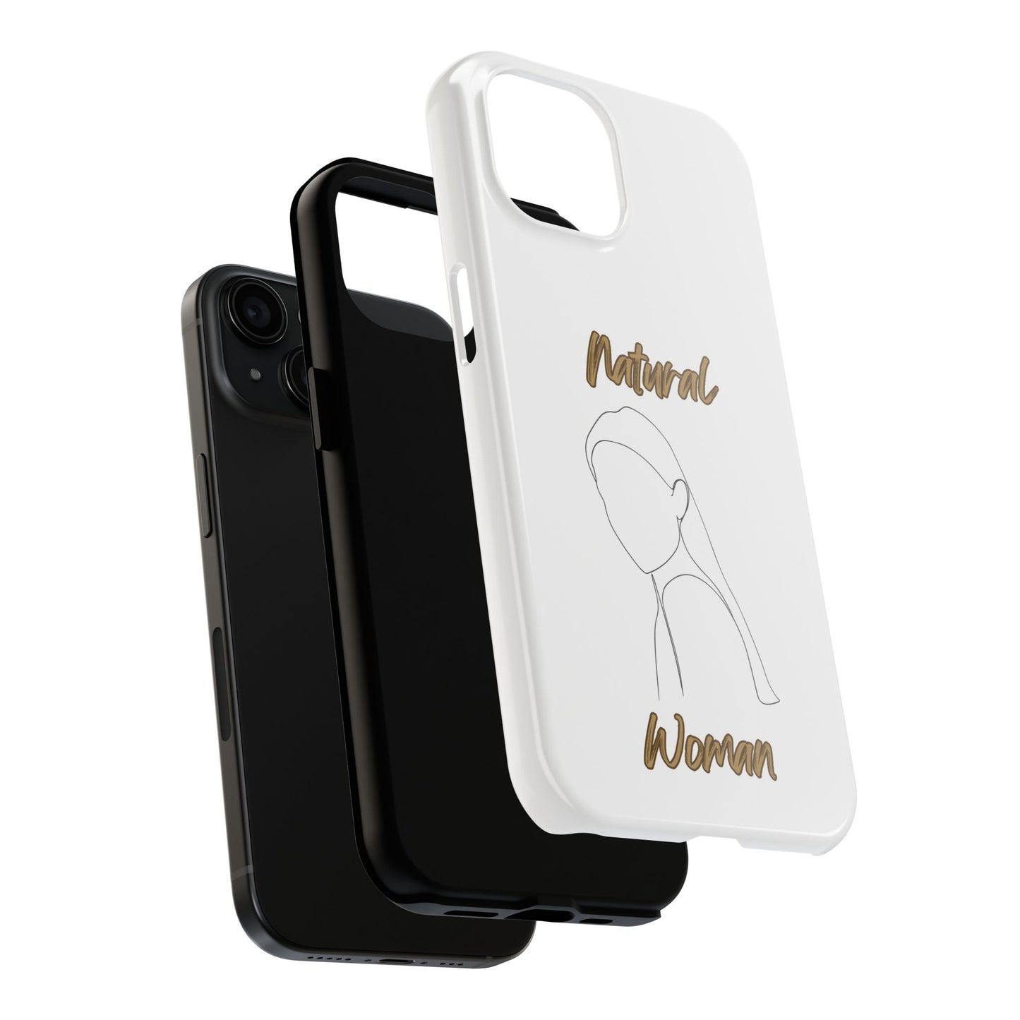 Natural Woman Tilted Look (BL) Tough Phone Cases WHITE
