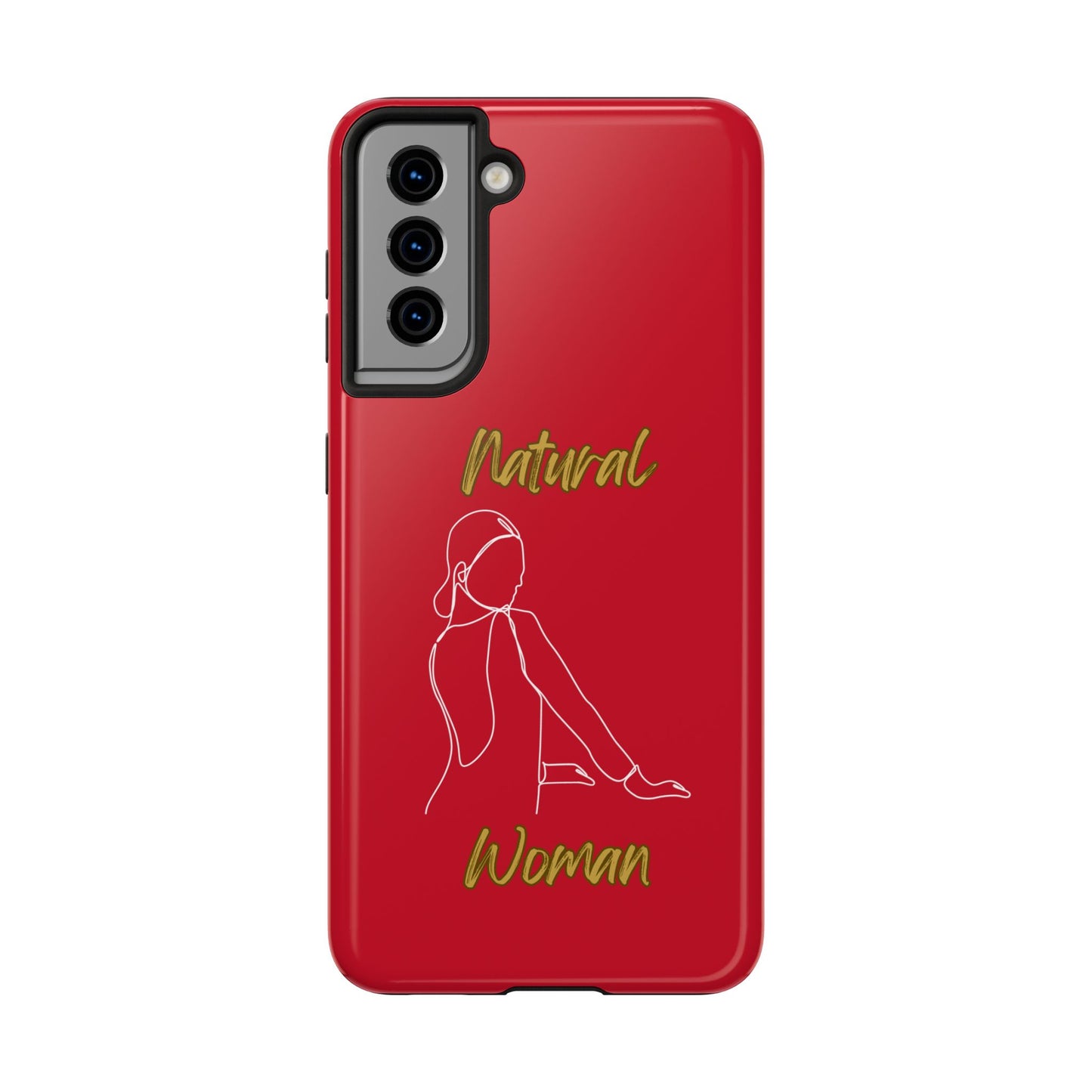 Natural Woman Hands Free (WL)Tough Phone Cases DARK RED