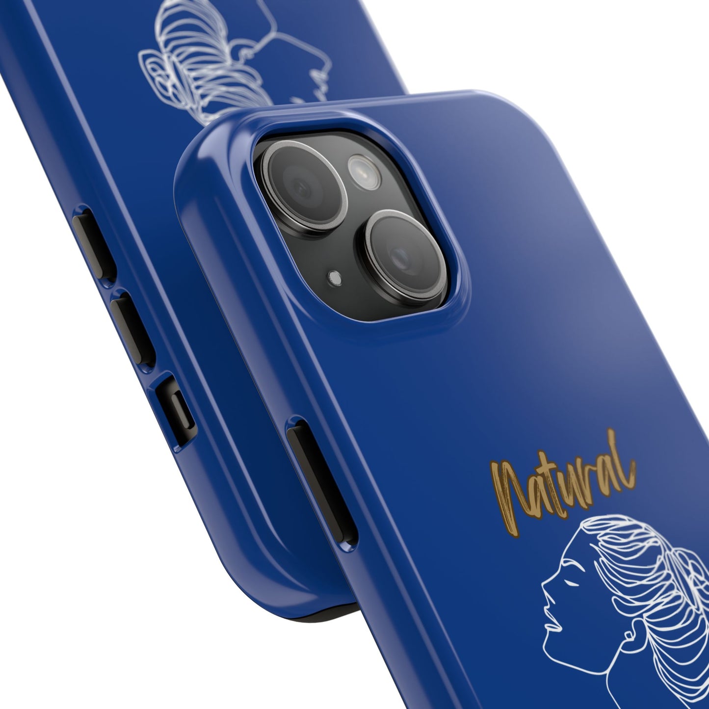 Natural Woman Wet Bun (WL) Tough Phone Cases DARK BLUE