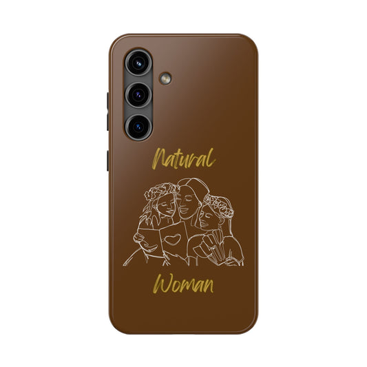 Natural Woman Me & My Girls (WL)Tough Phone Cases BROWN