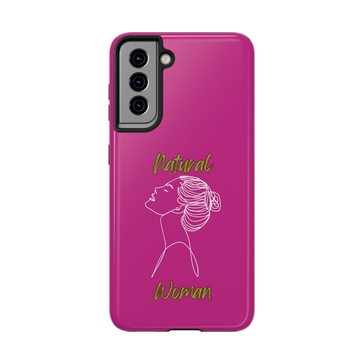 Natural Woman Wet Bun (WL) Tough Phone Cases PINK