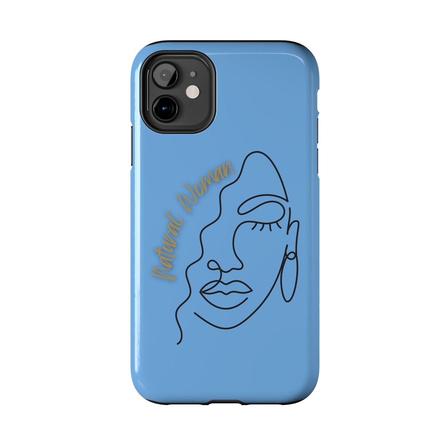 Natural Woman Half Face (BL)Tough Phone Case LIGHT BLUE