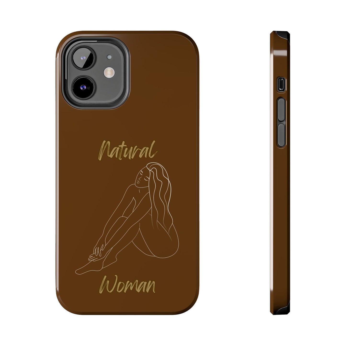 Natural Woman Beauty (WL) Tough Phone Cases BROWN