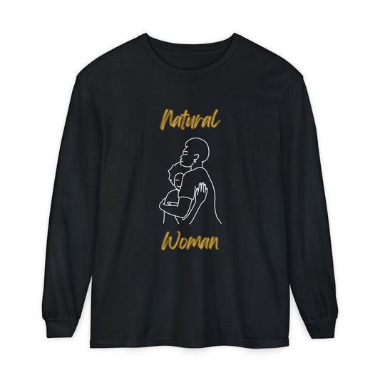 Natural Woman Safe With Momma (WL) Long Sleeve T-Shirt
