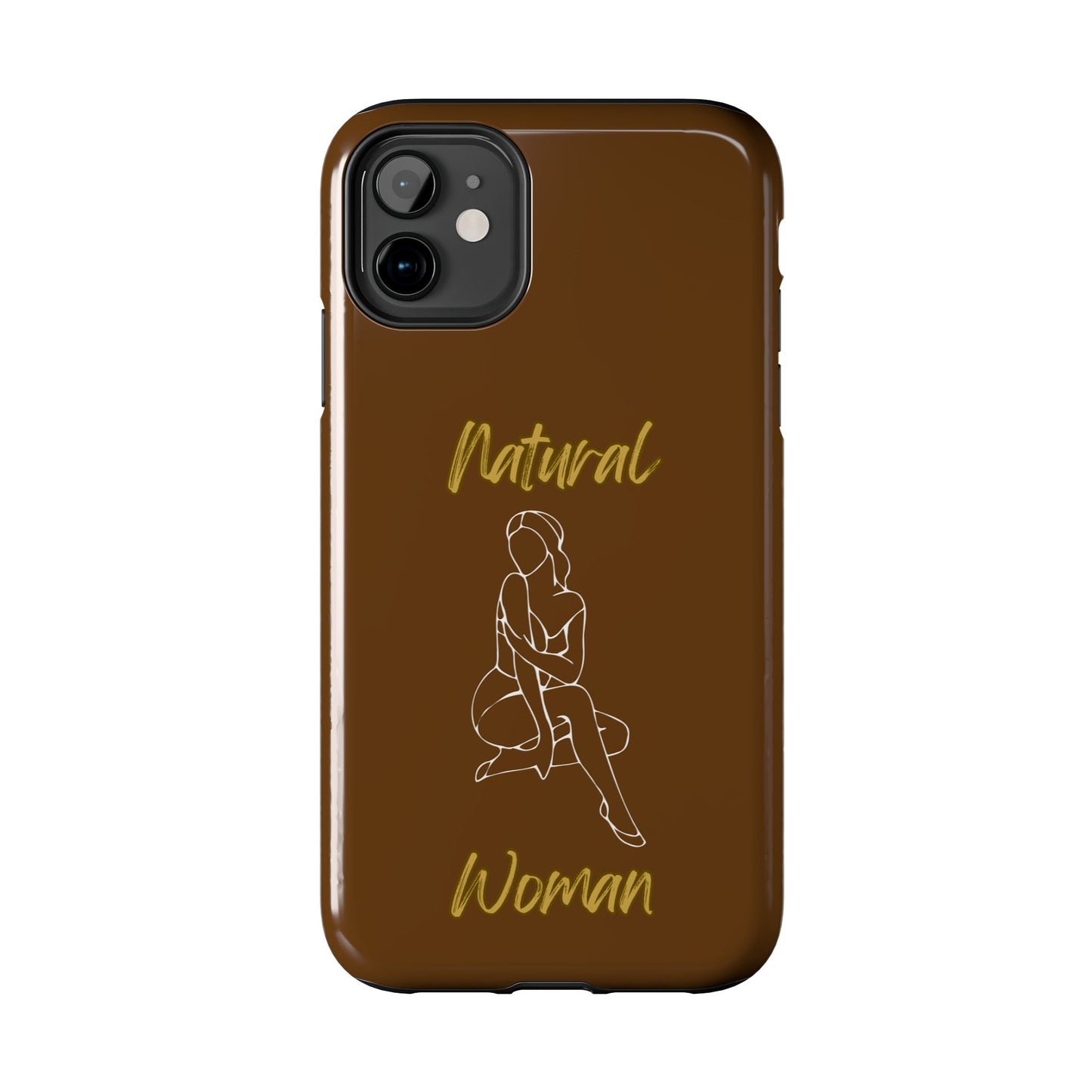 Natural Woman Shoulder Action (WL)Tough Phone Cases BROWN