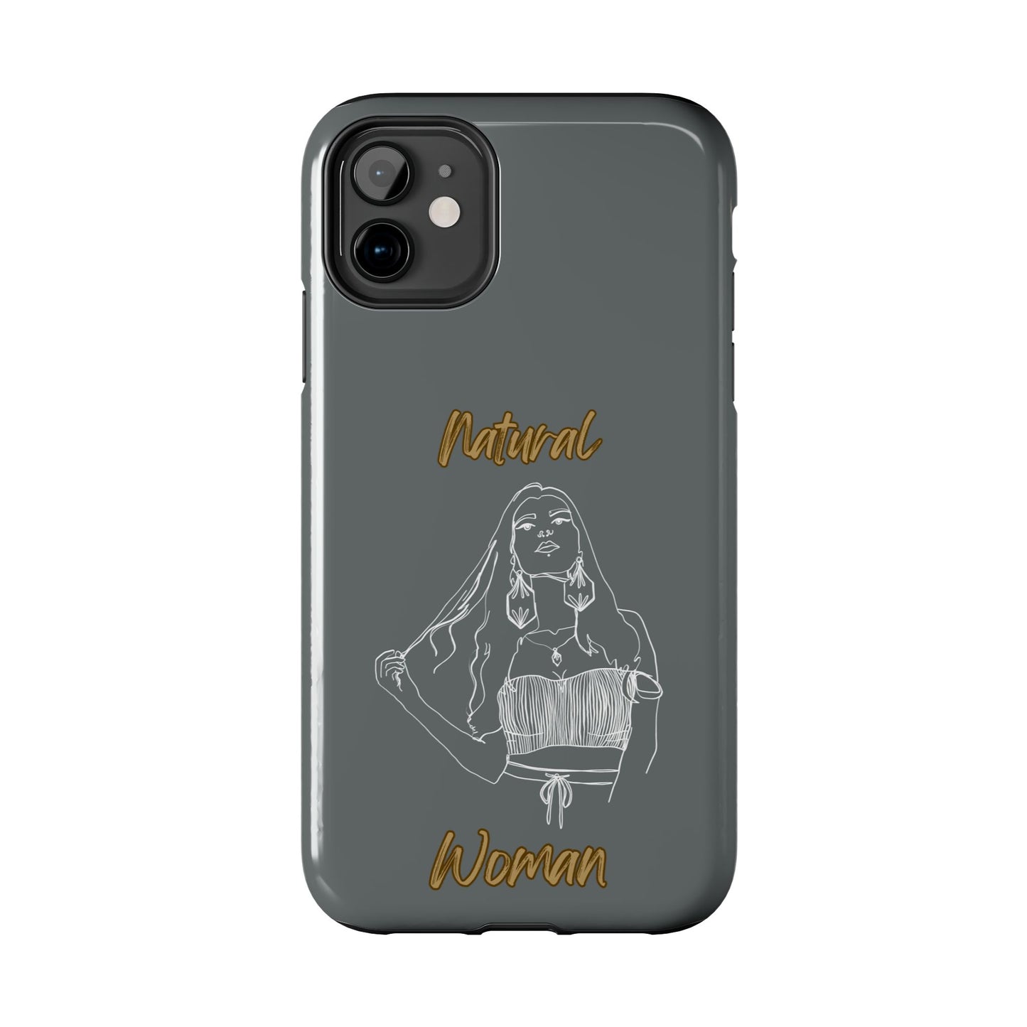 Natural Woman Thinking (WL)Tough Phone Cases DARK GREY