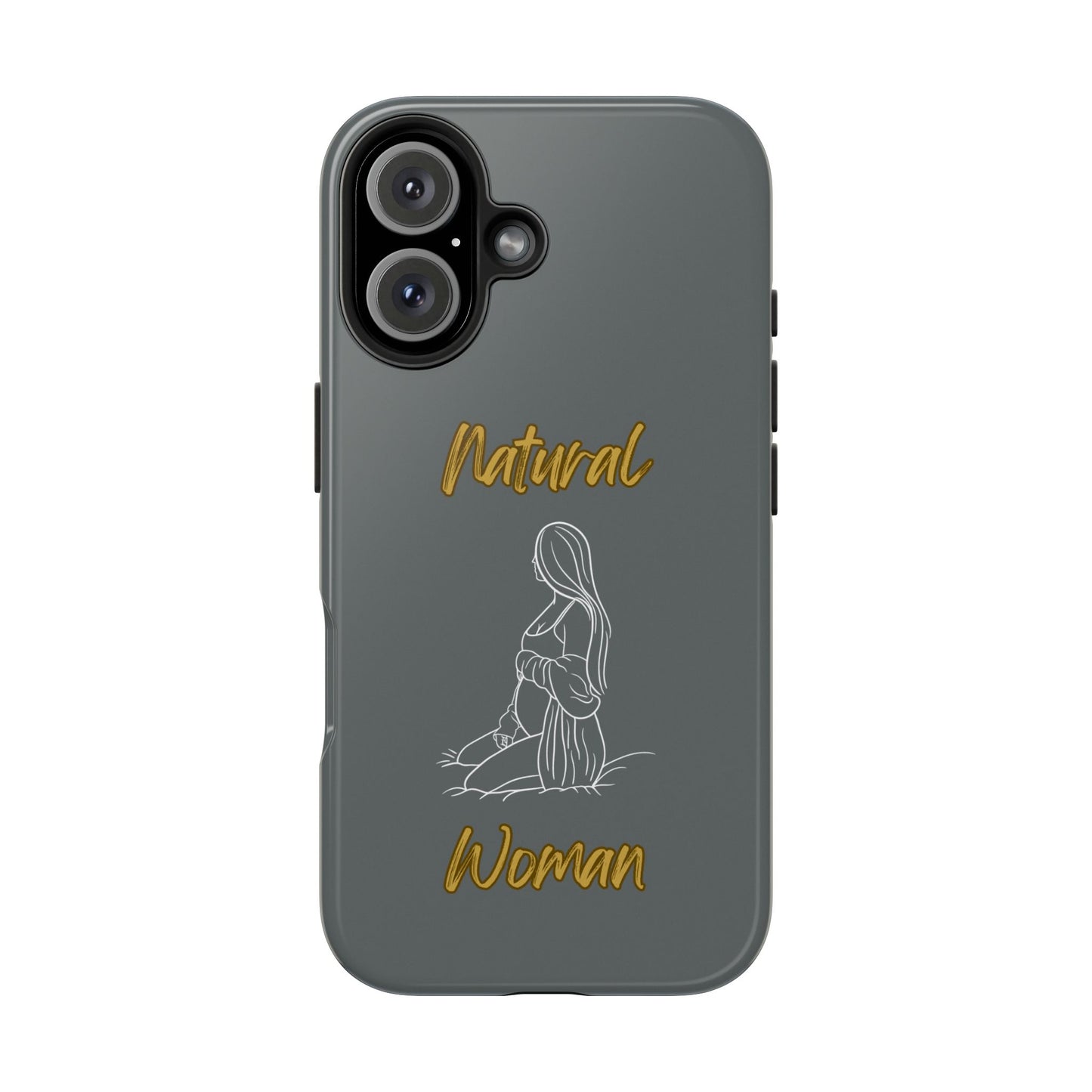 Natural Woman Expecting (WL)Tough Phone Cases DARK GREY