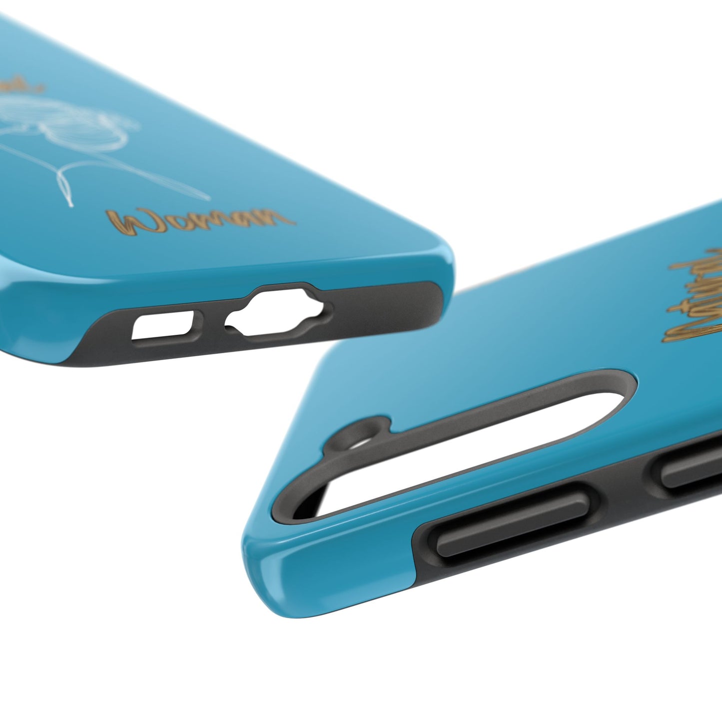 Natural Woman Wet Bun (WL) Tough Phone Cases TURQUOISE