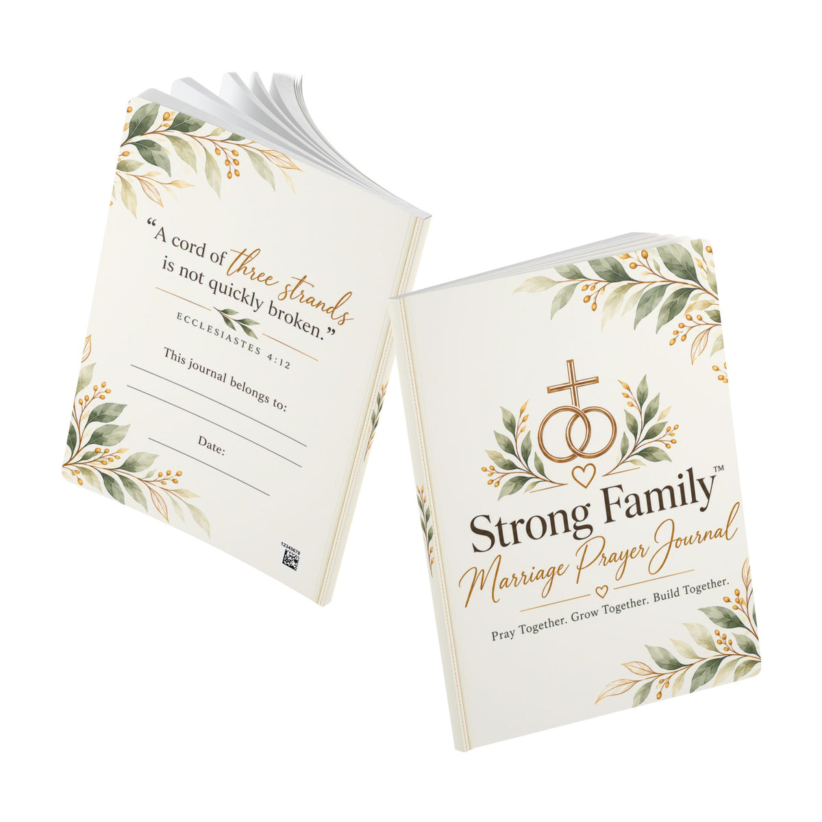 Strong Family Marriage Prayer Journal – Christian Couples Prayer & Scripture Journal, Wedding or Anniversary Gift