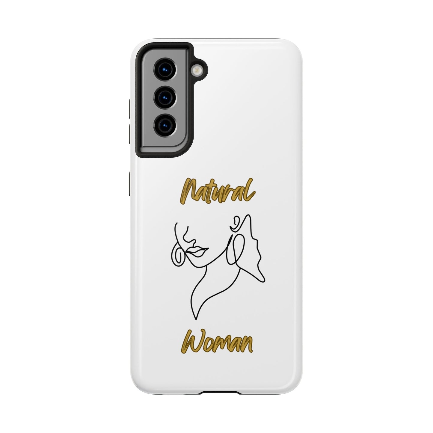 Natural Woman Lips (BL)Tough Phone Cases WHITE