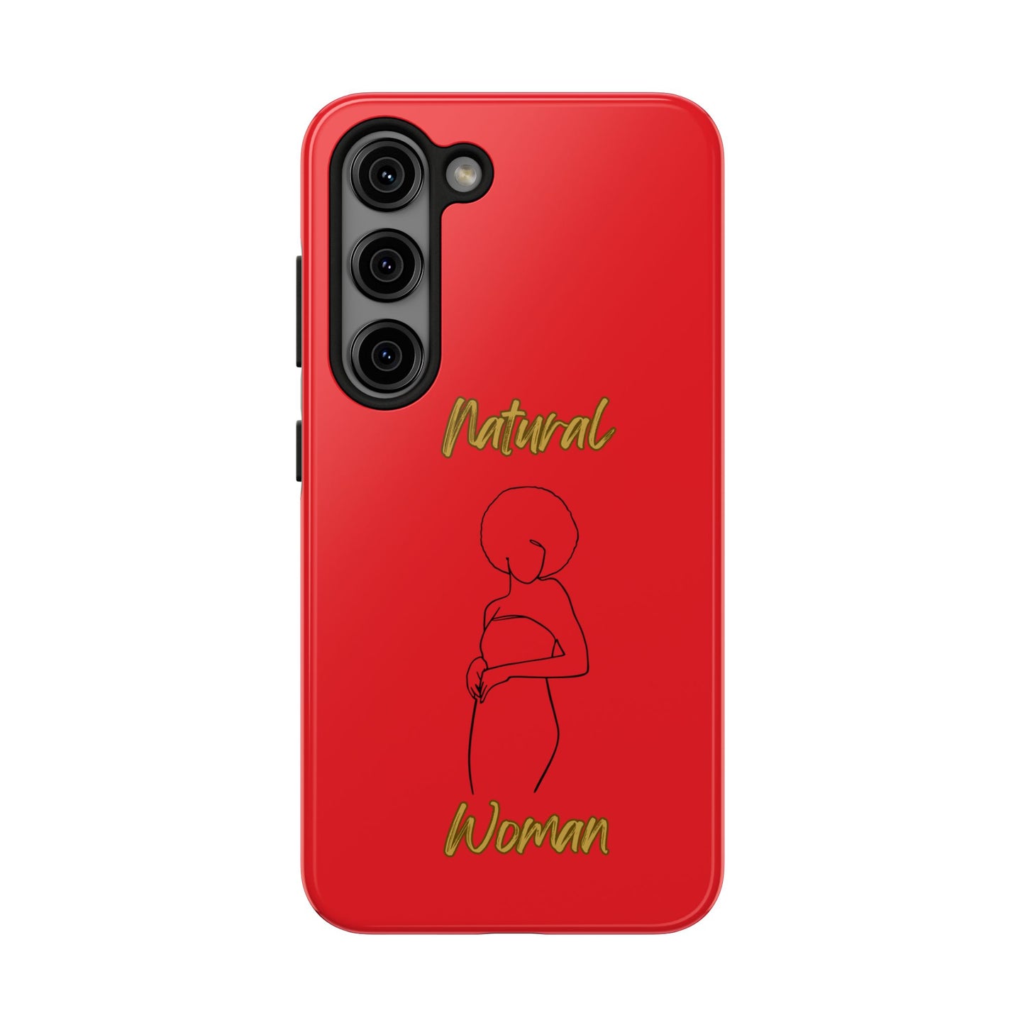 Natural Woman Sho Nuff (BL)Tough Phone Cases RED