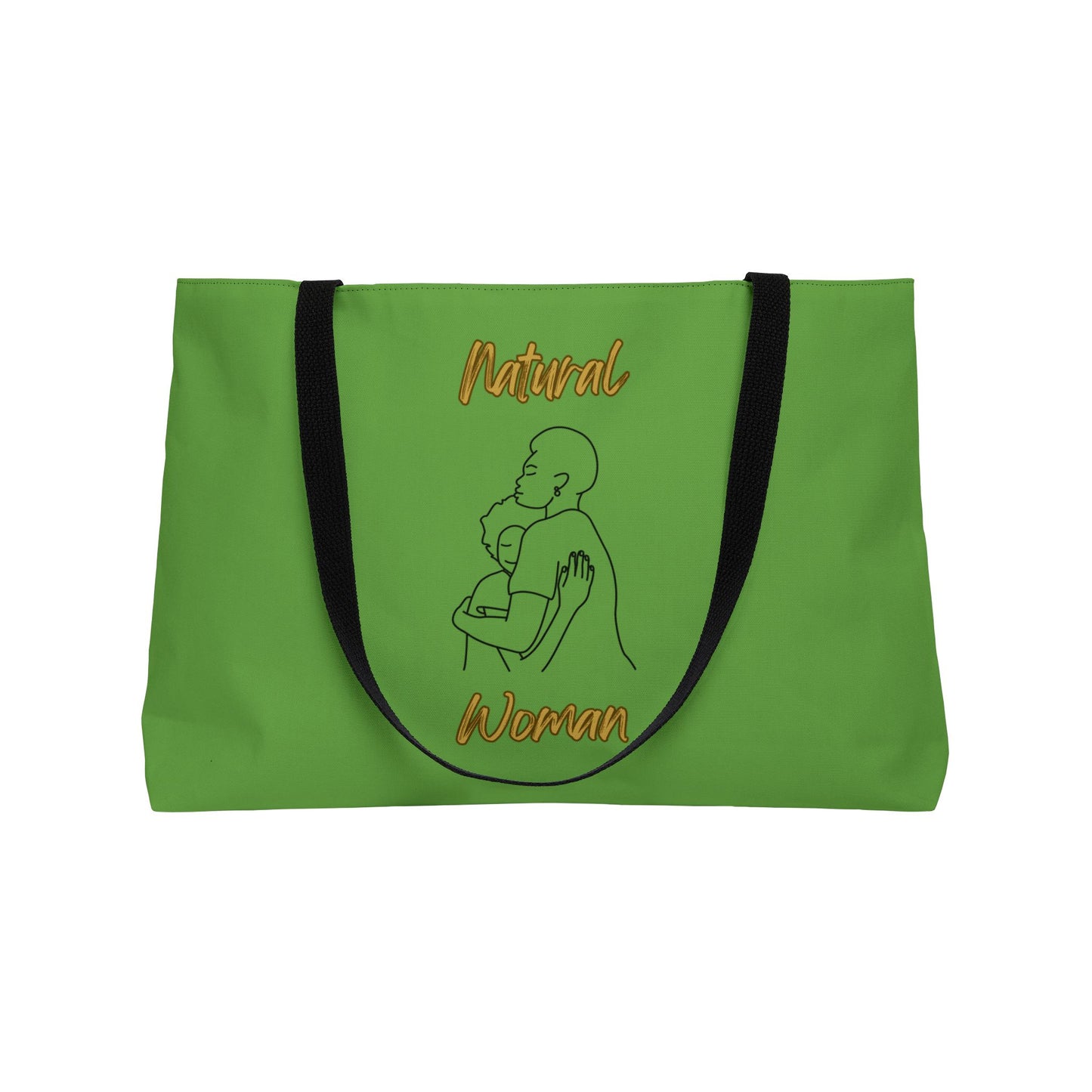 Natural Woman Safe With Momma (BL) Weekender Tote Bag GREEN