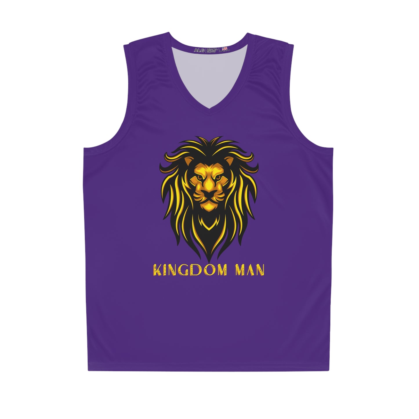 Kingdom Man (Gold) Basketball Jersey PURPLE