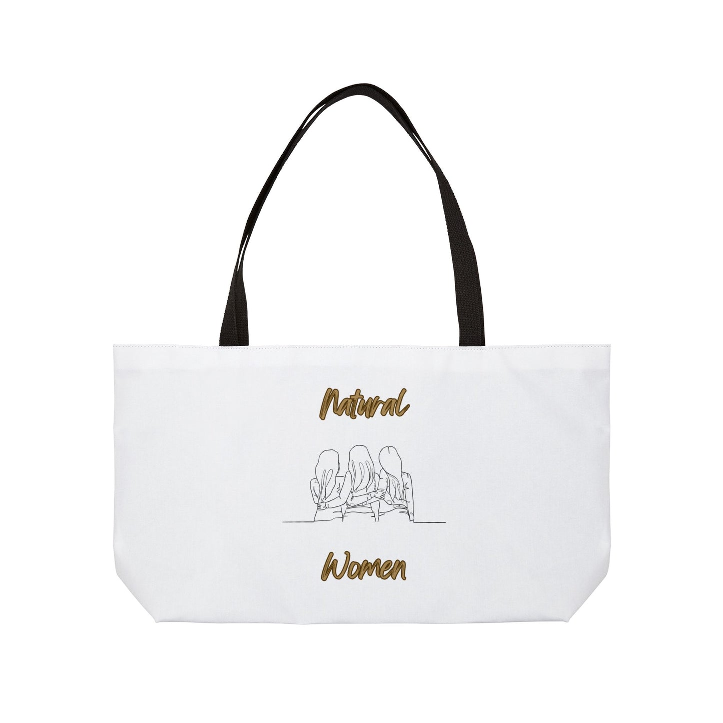 Natural Woman Loving Friends (BL) Weekender Tote Bag WHITE