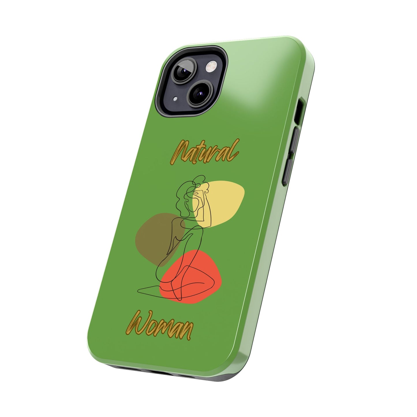 Natural Woman Colorful Pose (BL)Tough Phone Cases GREEN