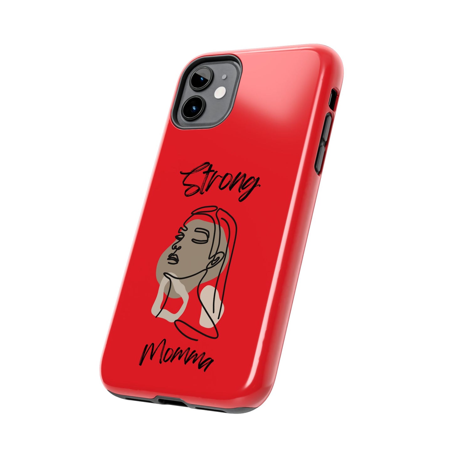 STRONG MOMMA Samsung Galaxy Tough Phone Cases (BL) Red
