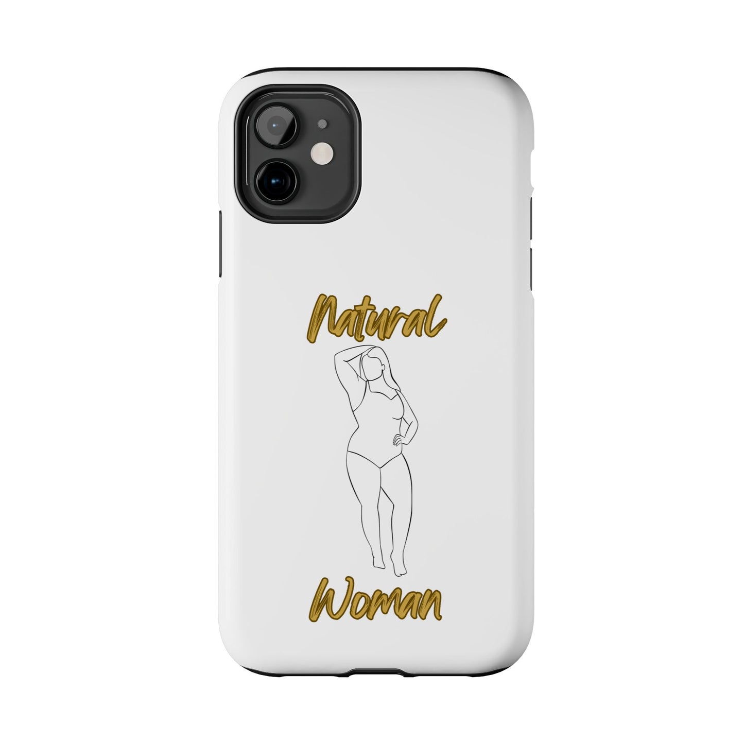 Natural Woman Looking Good (BL)Tough Phone Cases WHITE