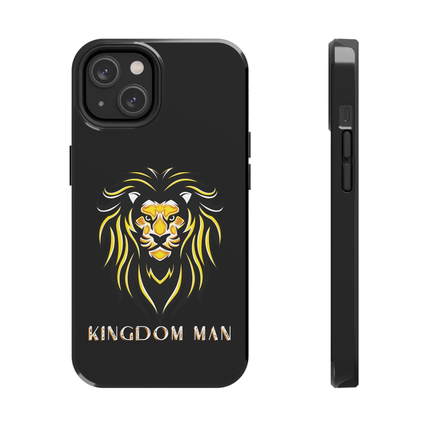 Kingdom Man (White-Gold Label) Tough Phone Case BLACK