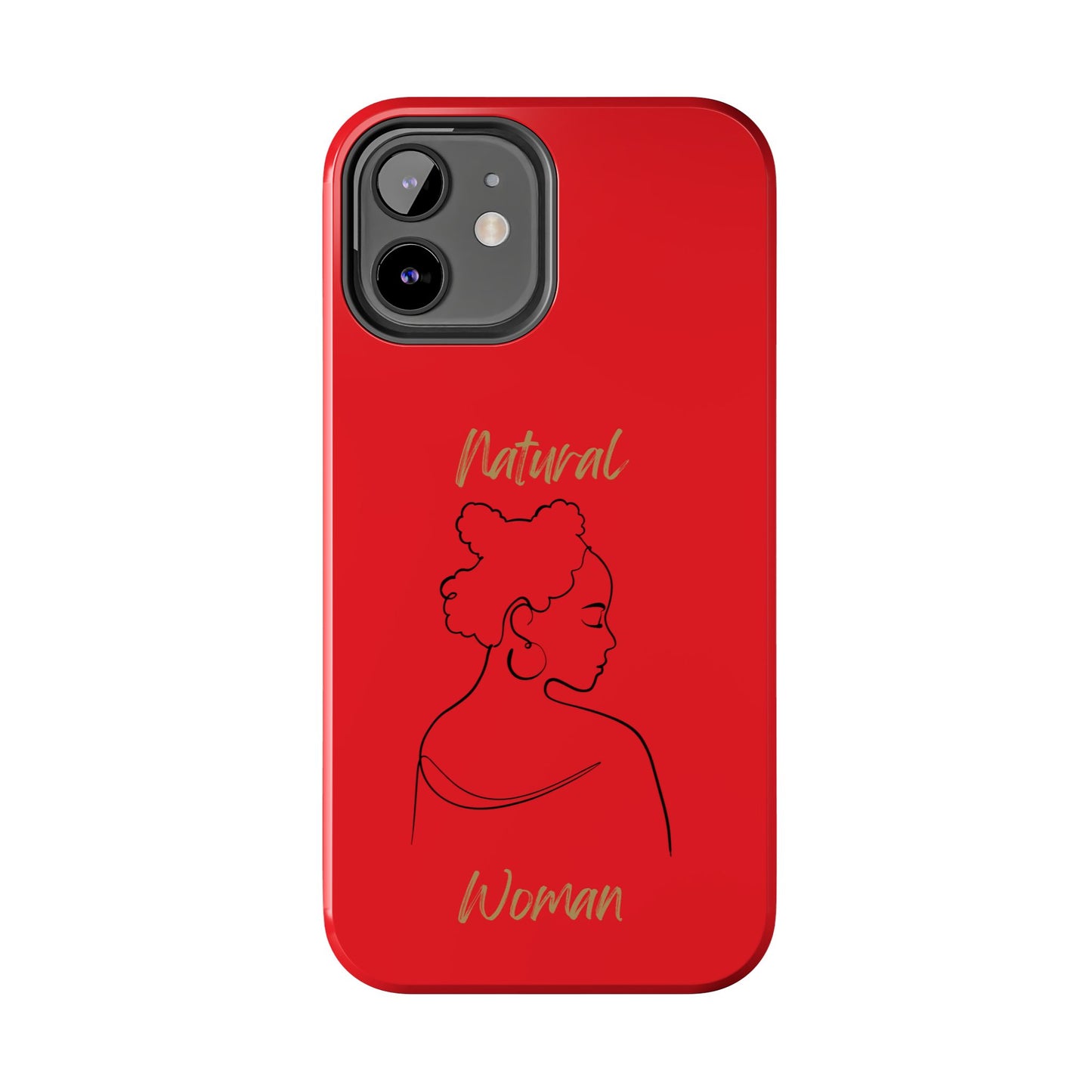 Natural Woman Twists (BL) Tough Phone Case RED