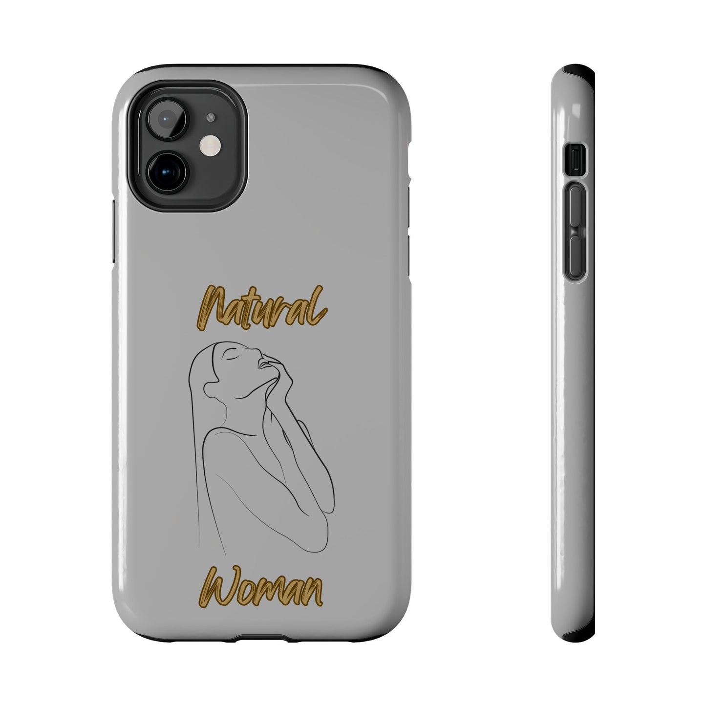 Natural Woman Thank You (BL) Tough Phone Cases LIGHT GREY