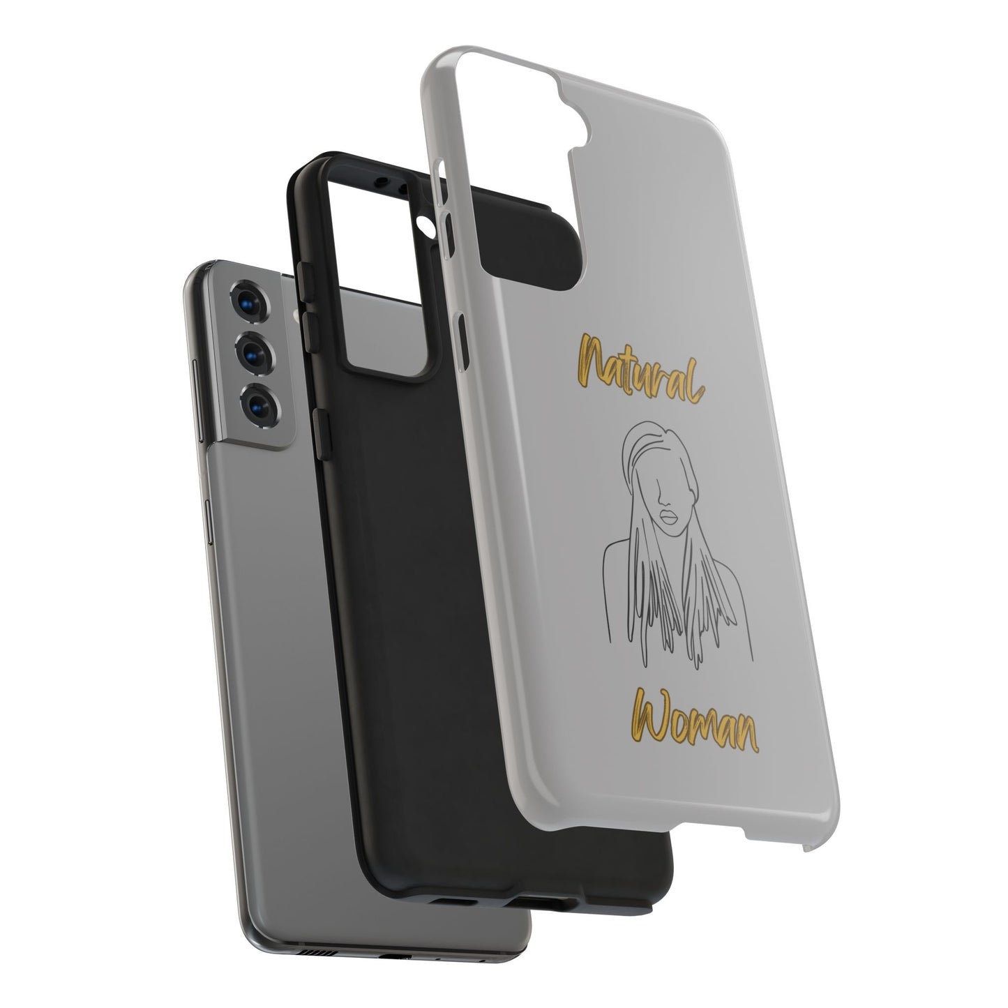 Natural Woman Content (BL)Tough Phone Cases LIGHT GREY