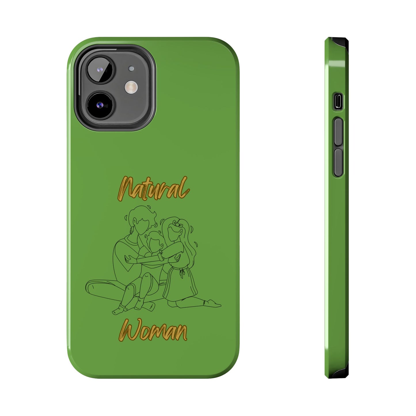 Natural Woman Bear Hugs (BL) Tough Phone Cases GREEN