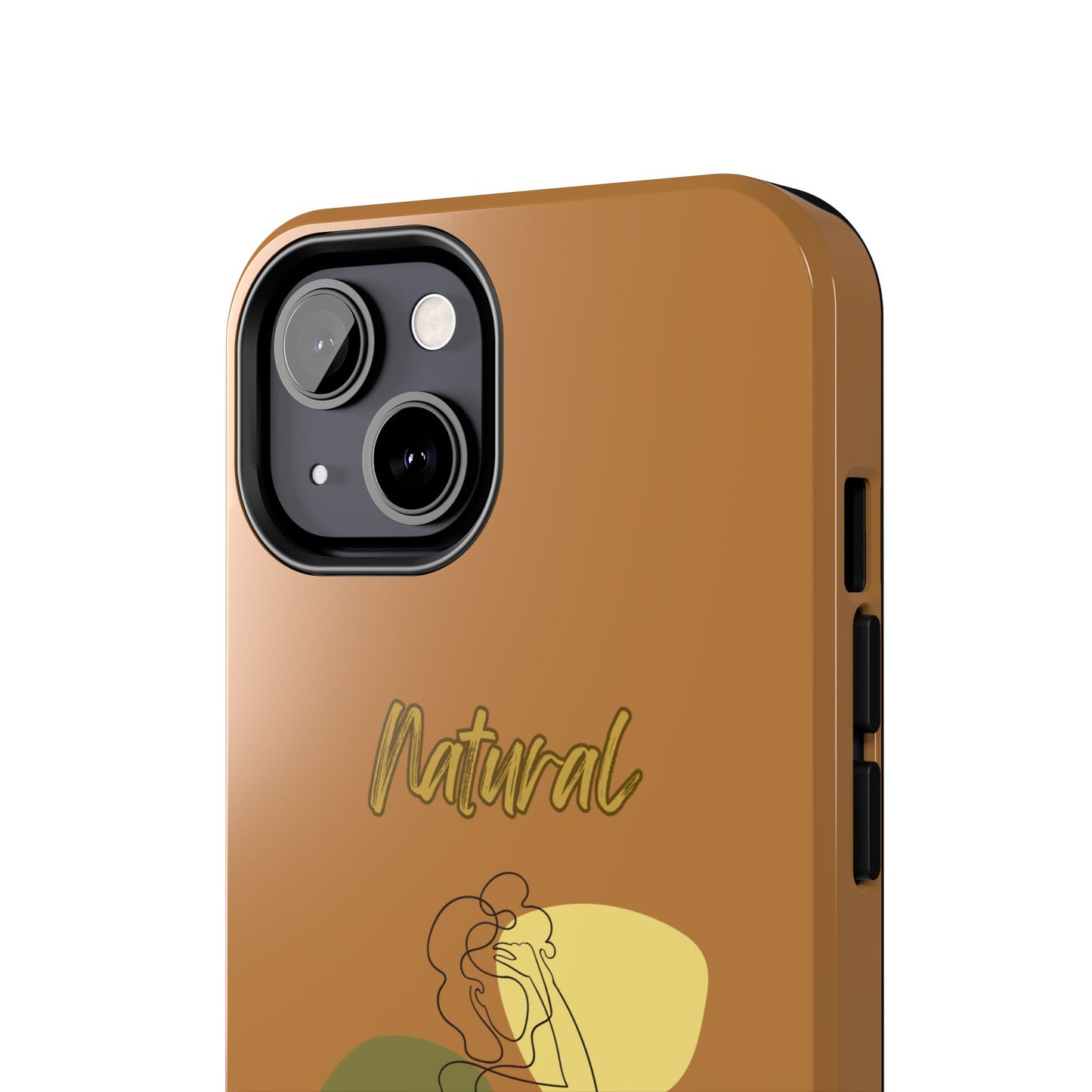 Natural Woman Colorful Pose (BL)Tough Phone Cases LIGHT BROWN