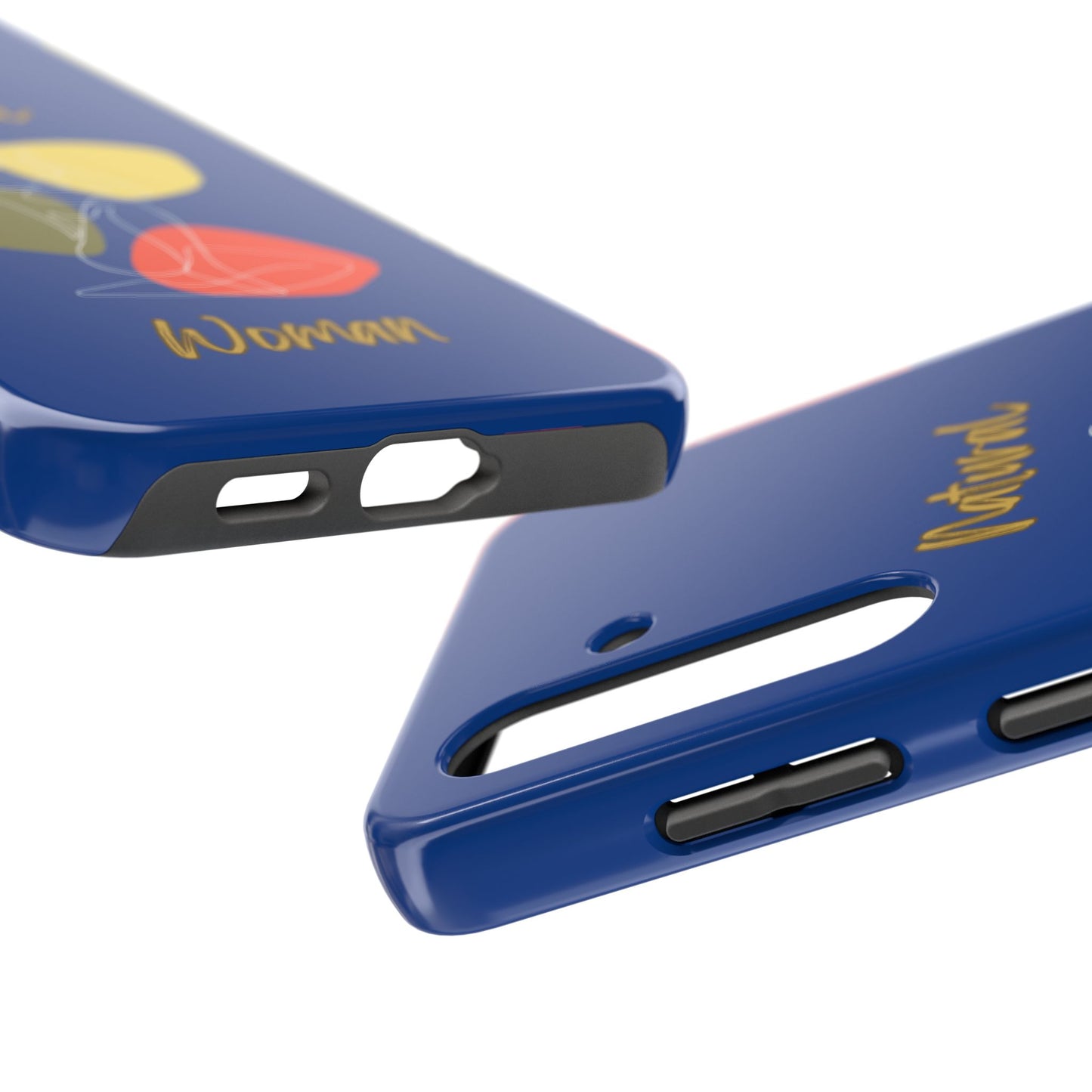 Natural Woman Colorful Pose (WL)Tough Phone Cases DARK BLUE