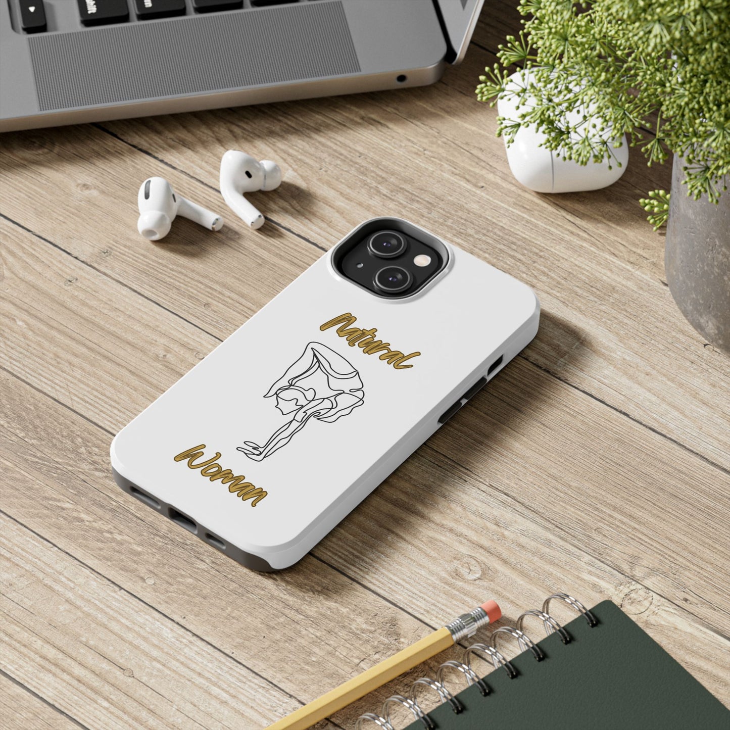 Natural Woman Flexible (BL)Tough Phone Cases WHITE