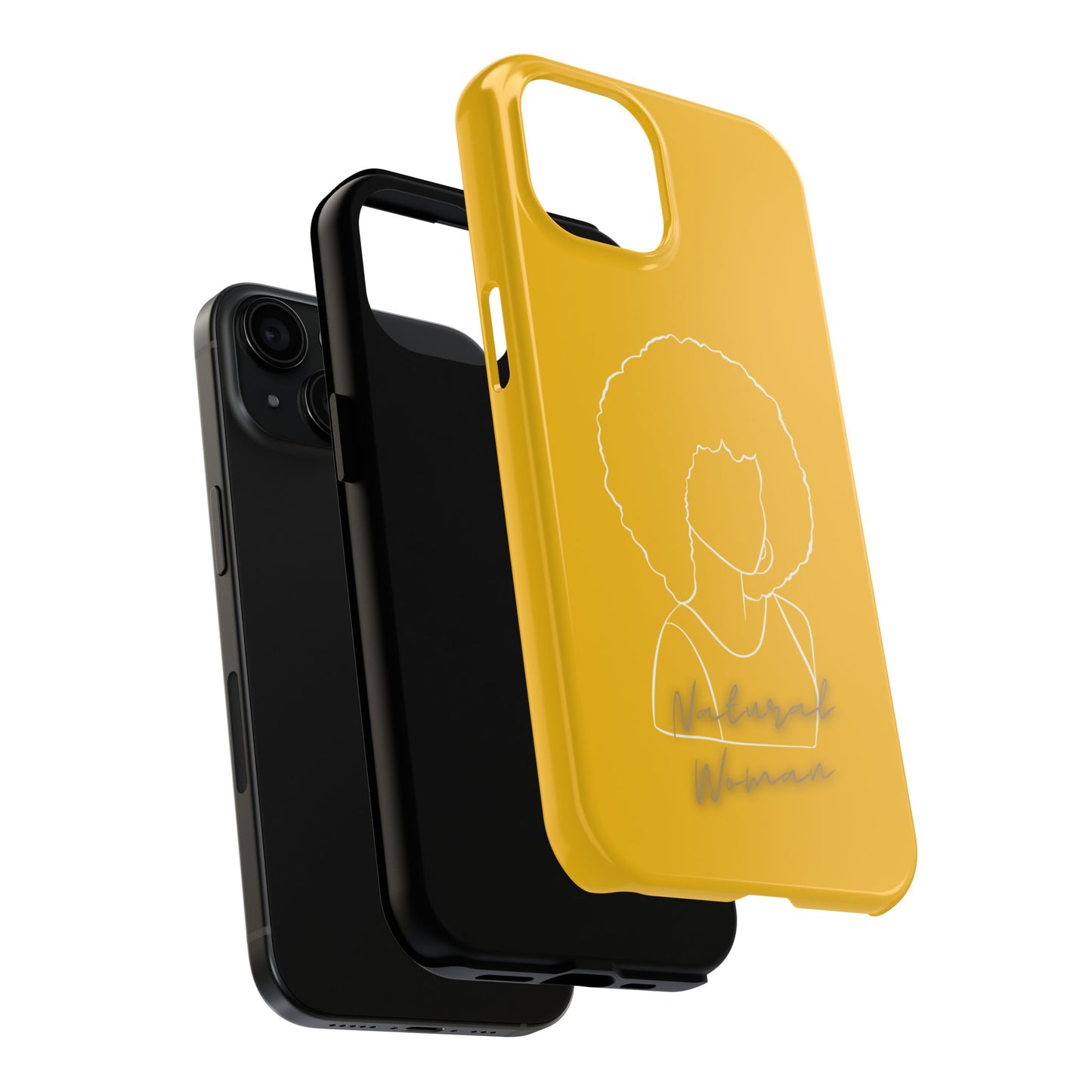 Natural Woman Afro (WL)Tough Phone Cases YELLOW