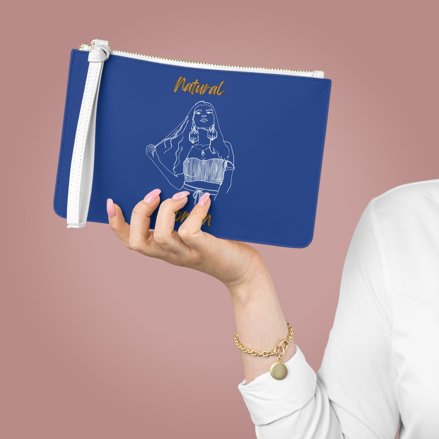 Natural Woman Thinking (WL) Clutch Bag DARK BLUE