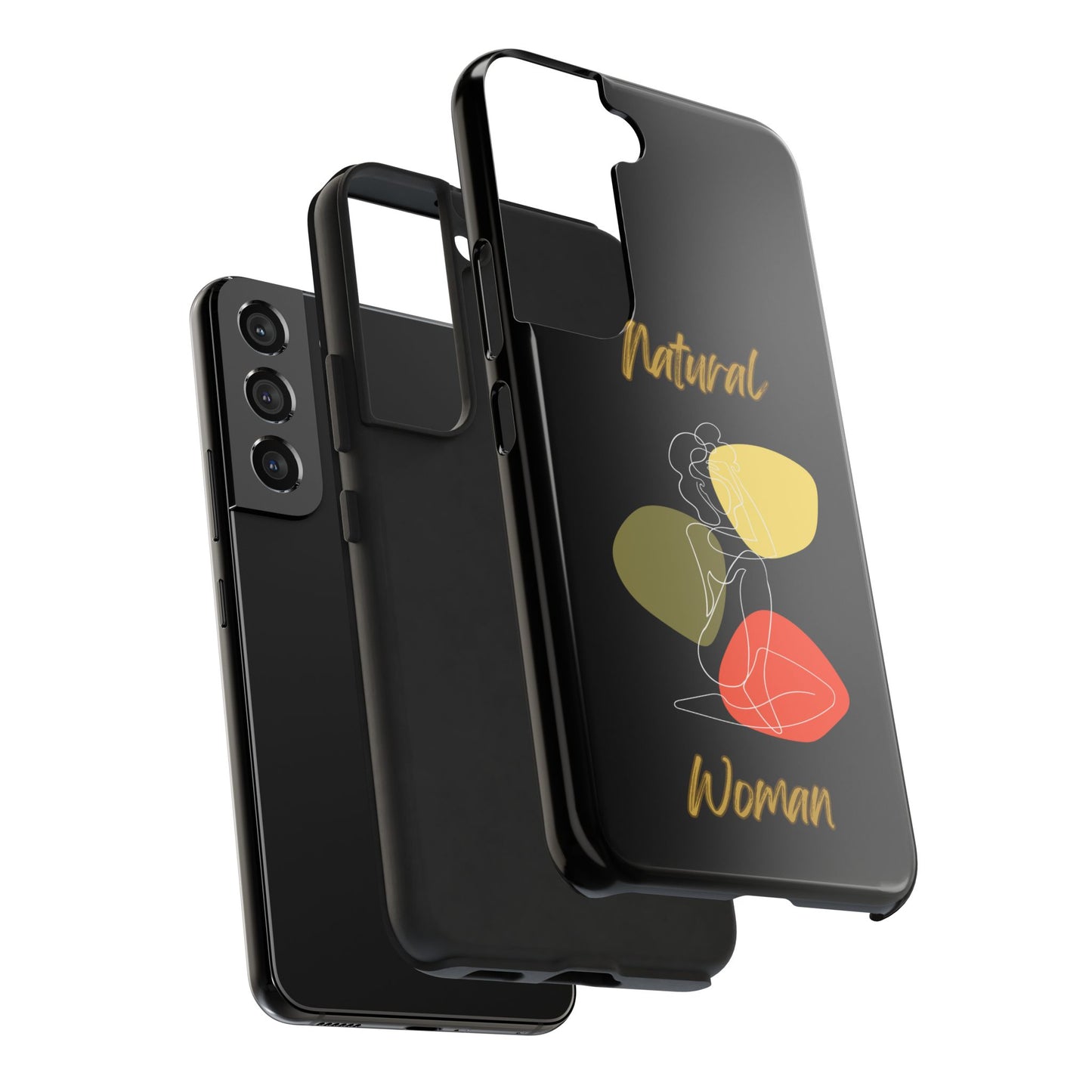 Natural Woman Colorful Pose (WL)Tough Phone Cases BLACK