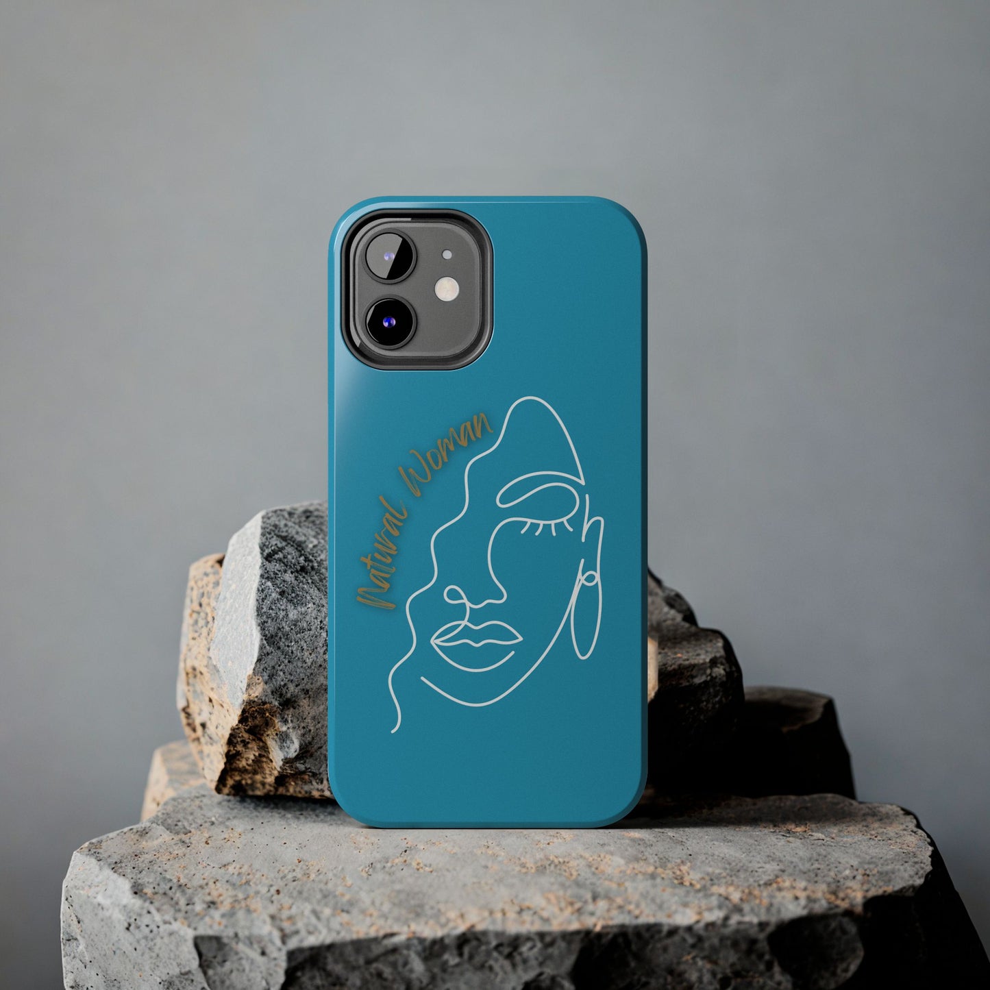 Natural Woman Half Face (WL)Tough Phone Case TURQUOISE