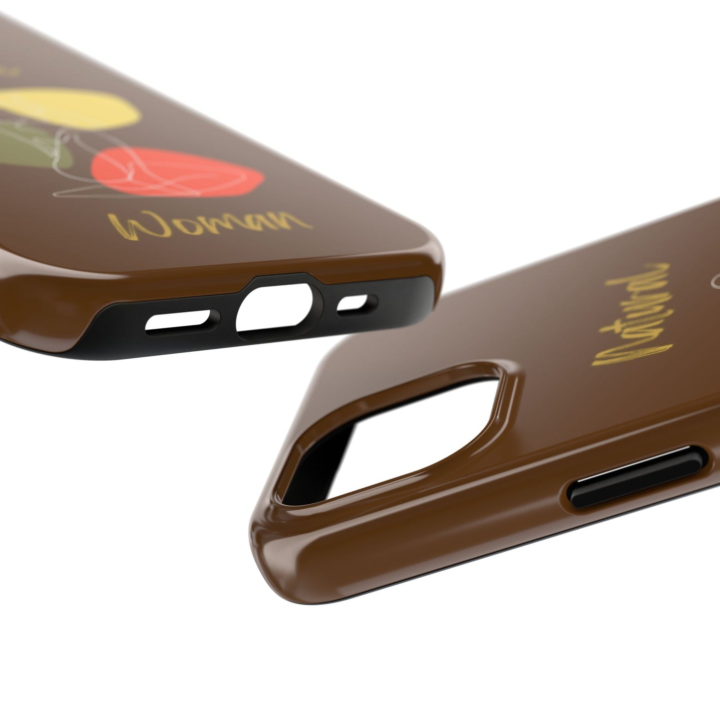 Natural Woman Colorful Pose (WL)Tough Phone Cases BROWN