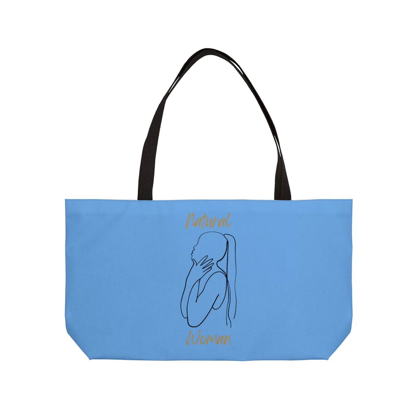 Natural Woman Ponytail (BL) Weekender Tote Bag  LIGHT BLUE