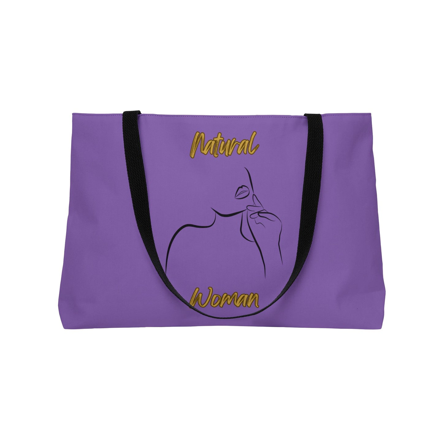 Natural Woman Chin Up (BL) Weekender Tote Bag LIGHT PURPLE