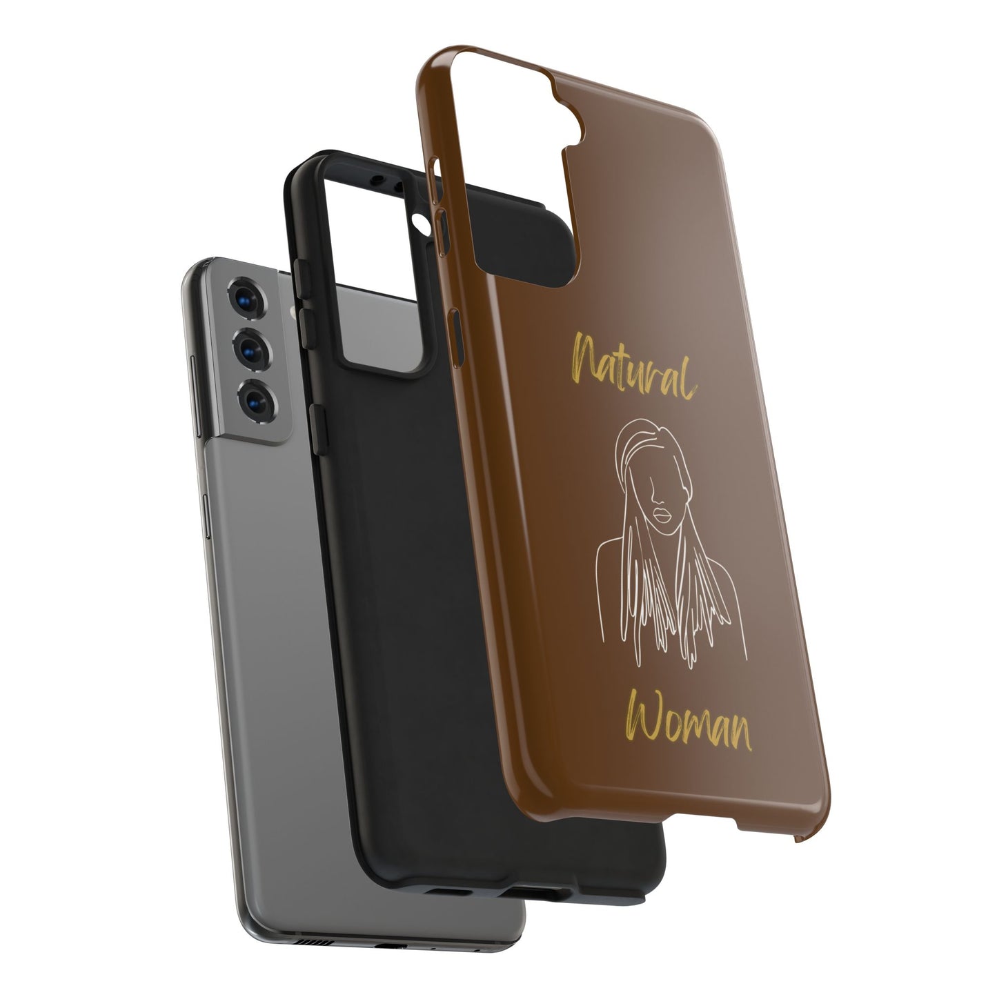 Natural Woman Content (WL)Tough Phone Cases BROWN