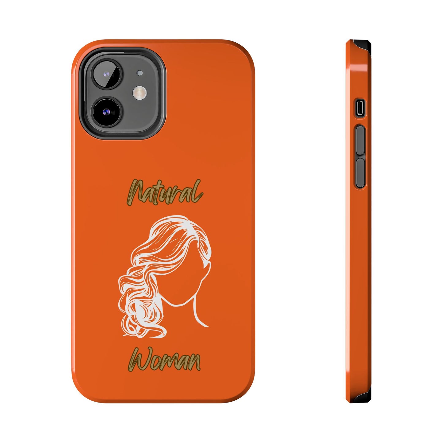 Natural Woman Long Curl (WL)Tough Phone Cases ORANGE